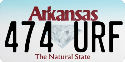 AR license plate 474URF