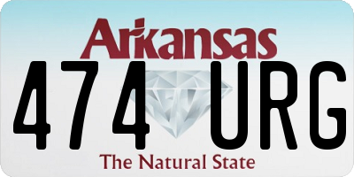 AR license plate 474URG