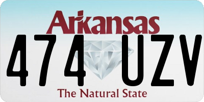 AR license plate 474UZV
