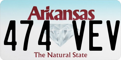 AR license plate 474VEV