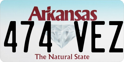 AR license plate 474VEZ