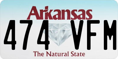 AR license plate 474VFM