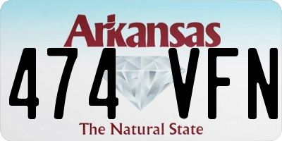 AR license plate 474VFN