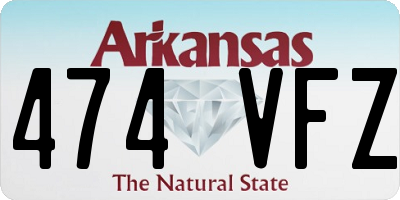 AR license plate 474VFZ