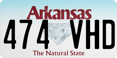 AR license plate 474VHD