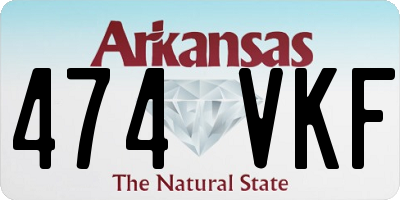 AR license plate 474VKF