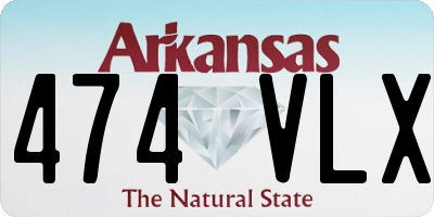 AR license plate 474VLX