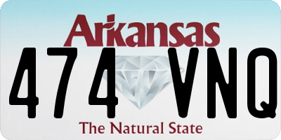 AR license plate 474VNQ