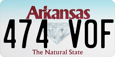 AR license plate 474VOF