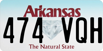 AR license plate 474VQH