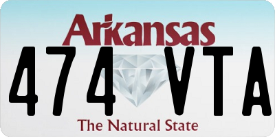AR license plate 474VTA