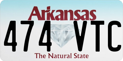 AR license plate 474VTC