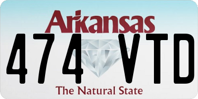 AR license plate 474VTD