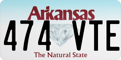 AR license plate 474VTE