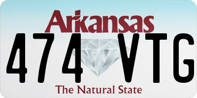 AR license plate 474VTG