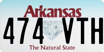 AR license plate 474VTH