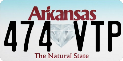 AR license plate 474VTP