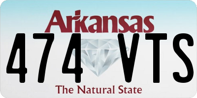 AR license plate 474VTS