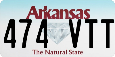 AR license plate 474VTT