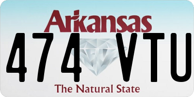 AR license plate 474VTU