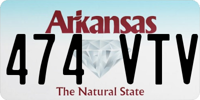 AR license plate 474VTV