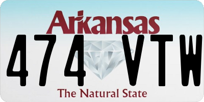AR license plate 474VTW