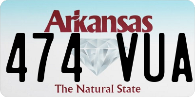AR license plate 474VUA