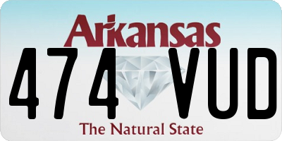 AR license plate 474VUD