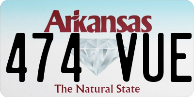 AR license plate 474VUE