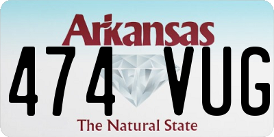 AR license plate 474VUG