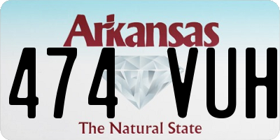 AR license plate 474VUH