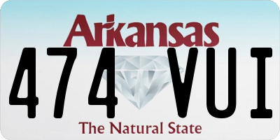 AR license plate 474VUI