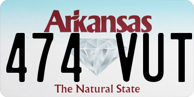 AR license plate 474VUT