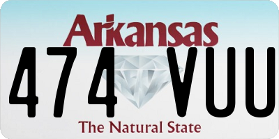 AR license plate 474VUU