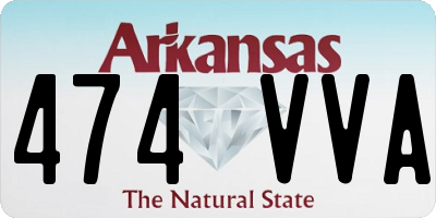 AR license plate 474VVA