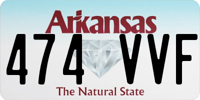 AR license plate 474VVF