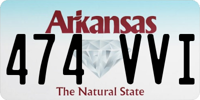 AR license plate 474VVI
