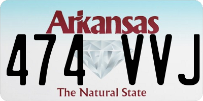 AR license plate 474VVJ