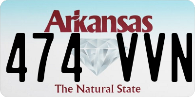 AR license plate 474VVN