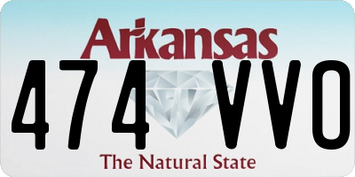 AR license plate 474VVO