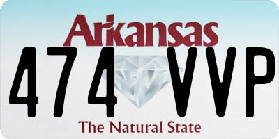 AR license plate 474VVP