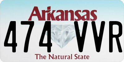 AR license plate 474VVR