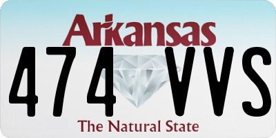 AR license plate 474VVS