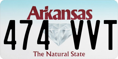 AR license plate 474VVT