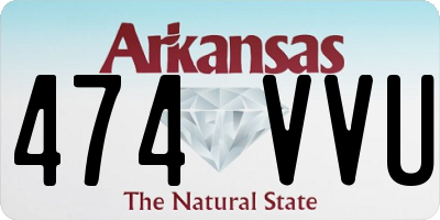 AR license plate 474VVU