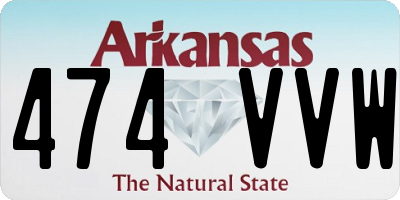 AR license plate 474VVW