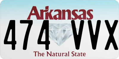 AR license plate 474VVX