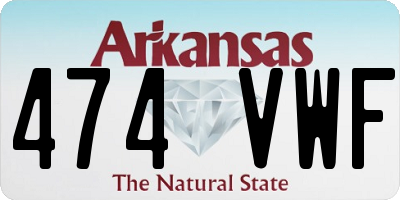 AR license plate 474VWF