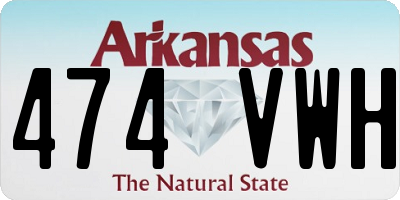 AR license plate 474VWH