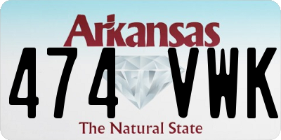 AR license plate 474VWK